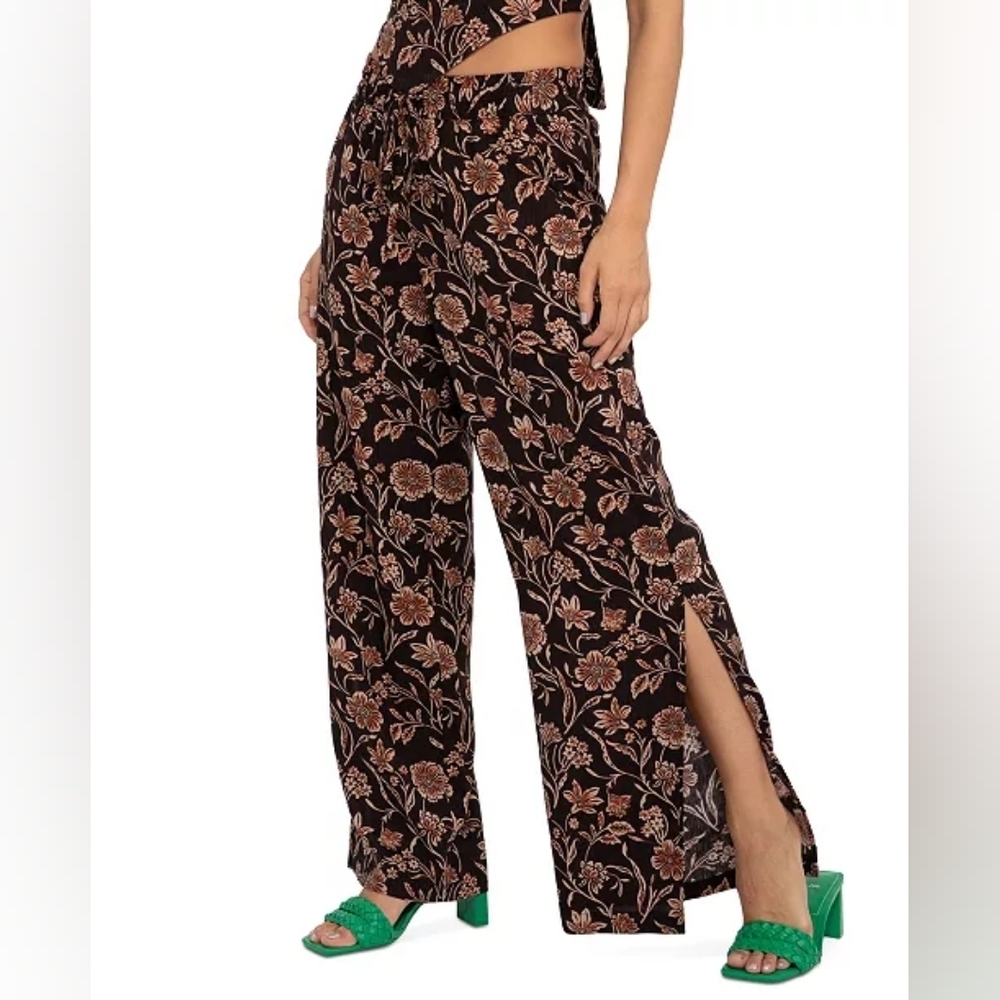 Sanctuary Side Slit Leg Yoga Pants - Dusk Floral Size Medium NWT